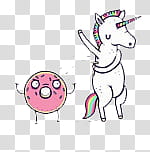 overlays , unicorn and doughnut transparent background PNG clipart