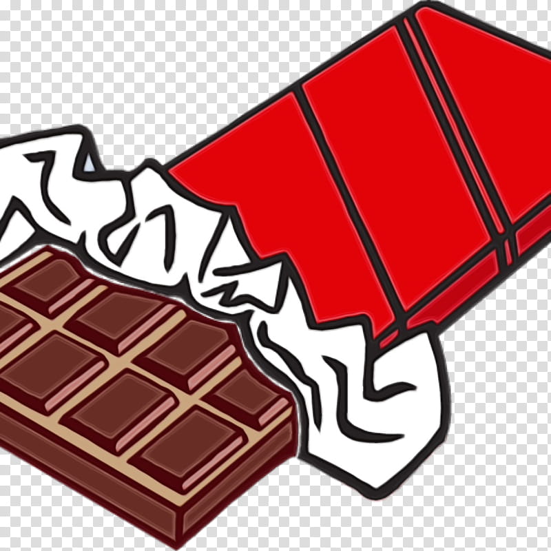 Chocolate Bar, Watercolor, Paint, Wet Ink, Candy, Candy Bar, White ...