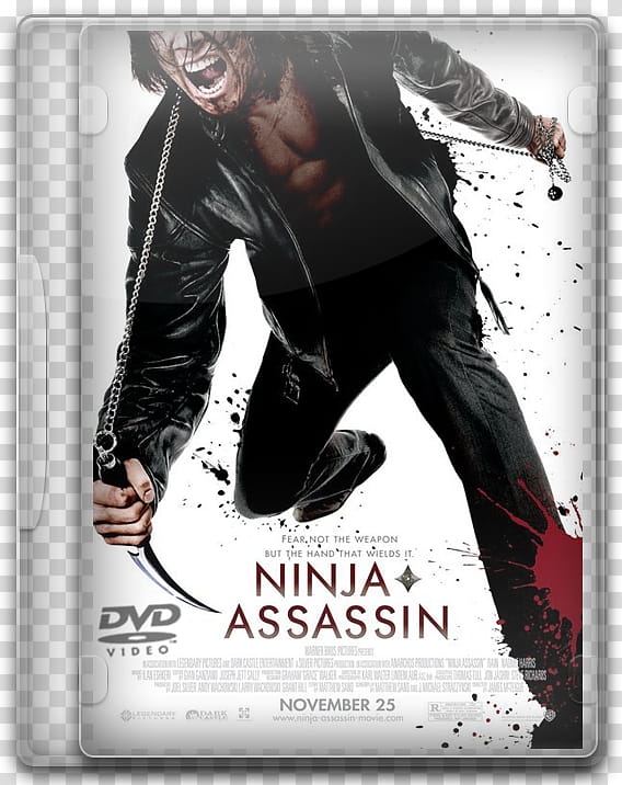 DVD movies icon, Ninja Assassin, Ninja Assassin DVD case transparent background PNG clipart