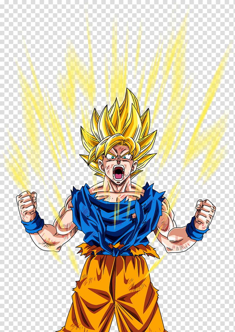 Super Goku De Dragon ball z ByAgus,  transparent background PNG clipart