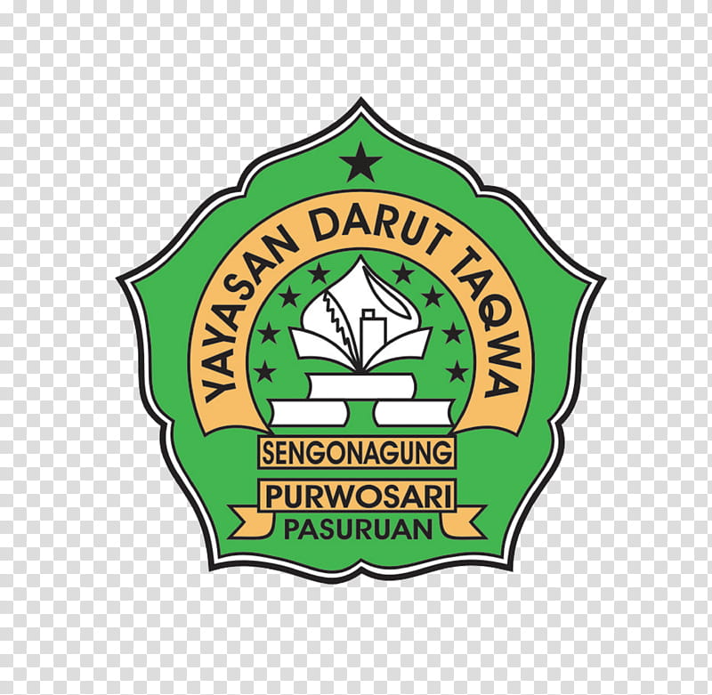 School Symbol, Logo, Daarut Tauhid Islamic Boarding School, Green, Emblem, Badge, Label, Crest transparent background PNG clipart