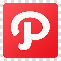 Flat Gradient Social Media Icons, Path_xx, Pinterest transparent background PNG clipart