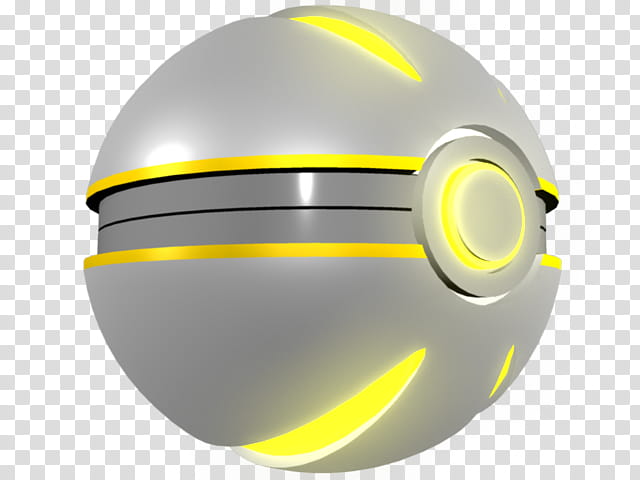 Luxury Ball, gray and yellow pokeball transparent background PNG clipart