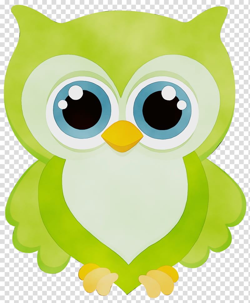 Cartoon Baby Bird, Watercolor, Paint, Wet Ink, Owl, Little Owl, Drawing, Child transparent background PNG clipart