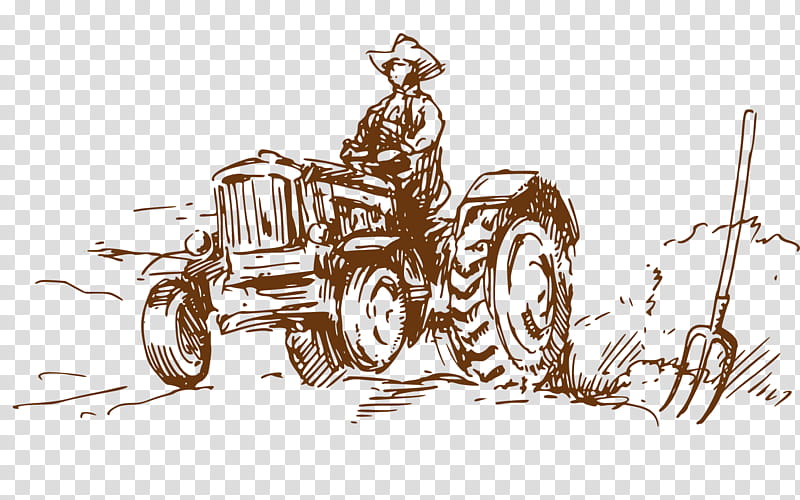 Farmer, Drawing, Cowboy, Bauernhof, Agriculture, Black And White
, Cartoon, Chariot transparent background PNG clipart