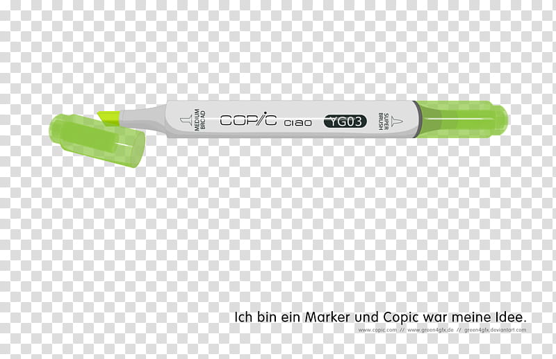My Fav Copic Ciao YG, white marker transparent background PNG clipart