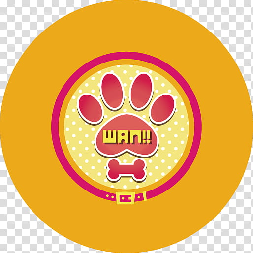 Yellow Circle, Logo, Paw, Smile, Flying Disc, Tableware transparent background PNG clipart