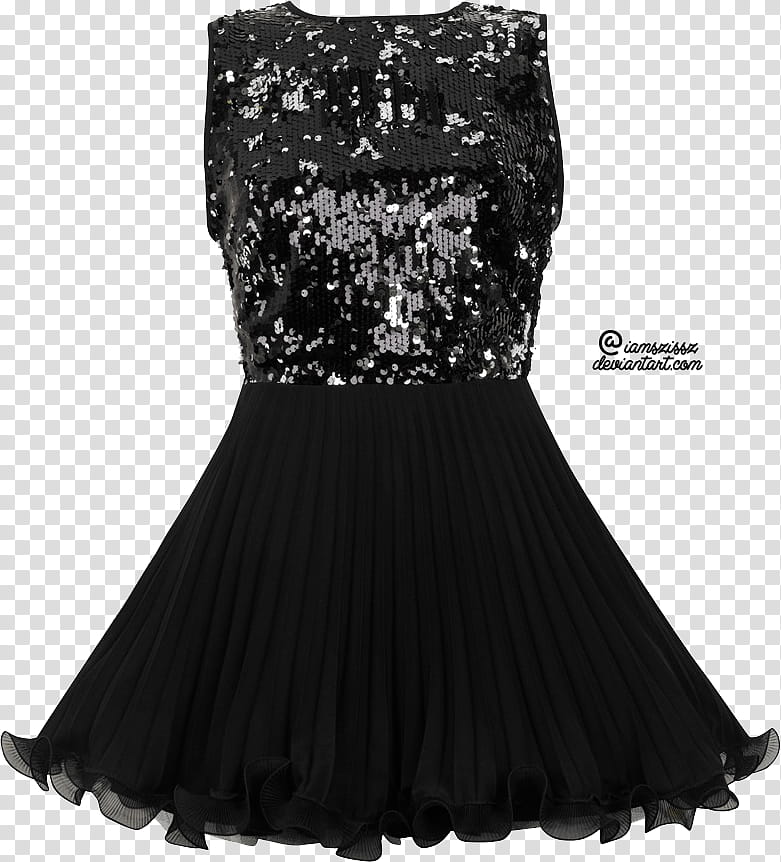 Glitter sequined prom dresses , women's black sleeveless dress transparent background PNG clipart