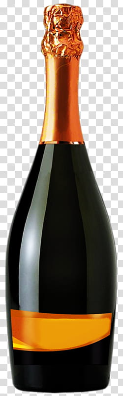Champagne Bottles, black and brown wine bottle transparent background PNG clipart