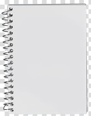 Ii White Notebook Illustration Transparent Background Png Clipart Hiclipart