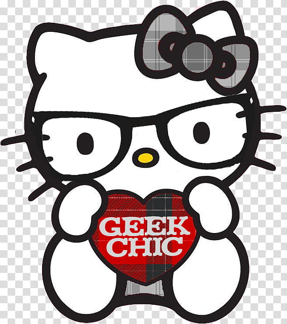 Hello Kitty Nerd transparent background PNG clipart