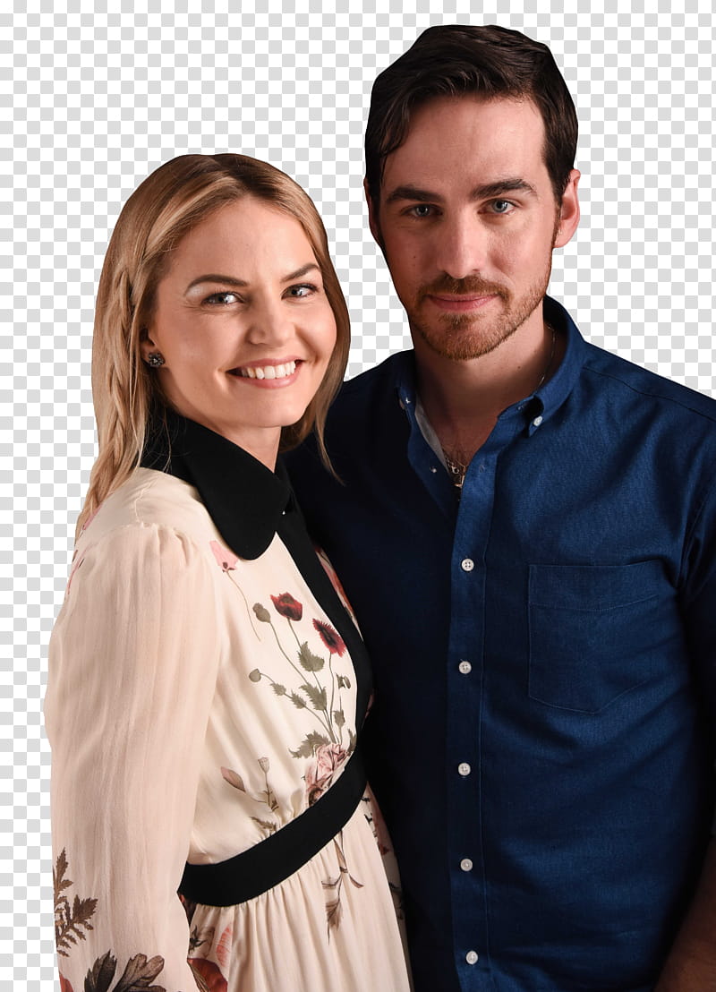 Once Upon A Time Cast, woman smiling beside man transparent background PNG clipart