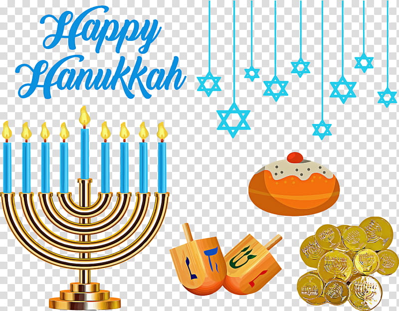 Happy Hanukkah Hanukkah, Menorah, Candle Holder, Birthday Candle, Holiday, Event, Birthday transparent background PNG clipart