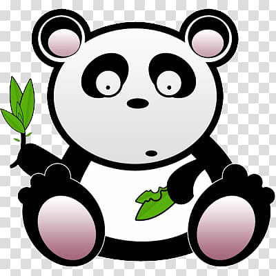 panda illustration transparent background PNG clipart