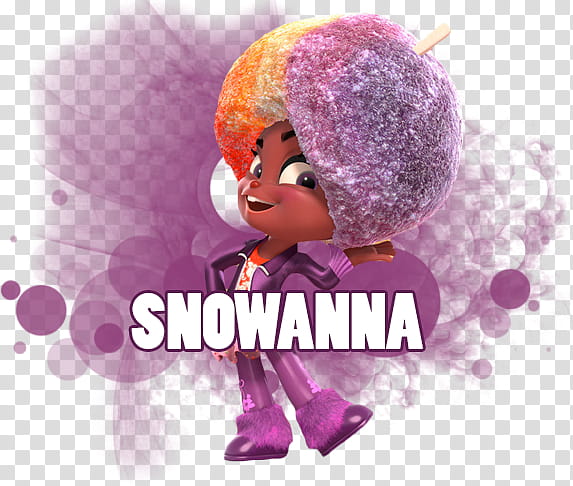 Wreck It Ralph SNOWANNA RAINBEAU, Snowanna text transparent background PNG clipart