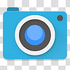 Android Lollipop Icons, Camera Next, blue and white camera logo transparent background PNG clipart