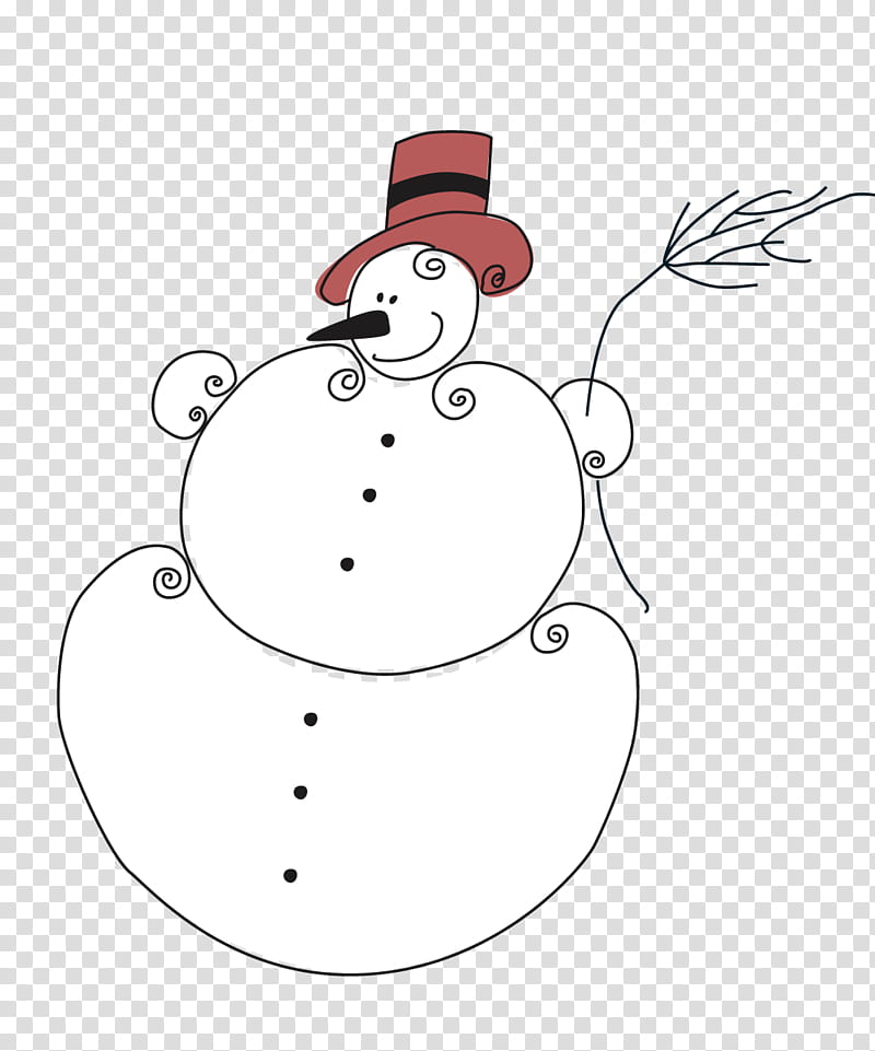 Christmas Tree Line Drawing, Snowman, Christmas Day, Black And White
, Christmas Ornament, Area, Christmas Decoration, Santa Claus transparent background PNG clipart