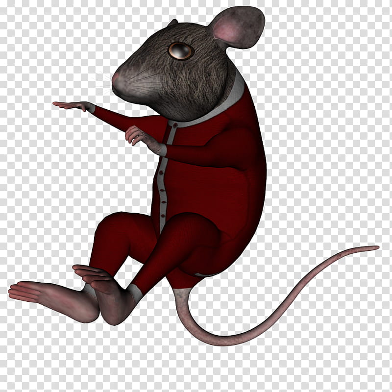 Christmas Mousies, gray rat illustration transparent background PNG clipart