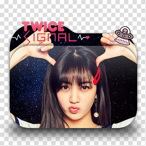 TWICE SIGNAL Folder Icons, Jihyo transparent background PNG clipart