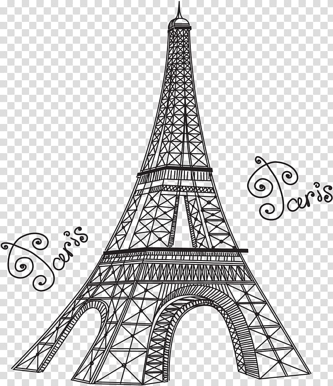 Statue Of Liberty, Eiffel Tower, Drawing, Statue Of Liberty National Monument, Cartoon, Silhouette, Paris, Landmark transparent background PNG clipart