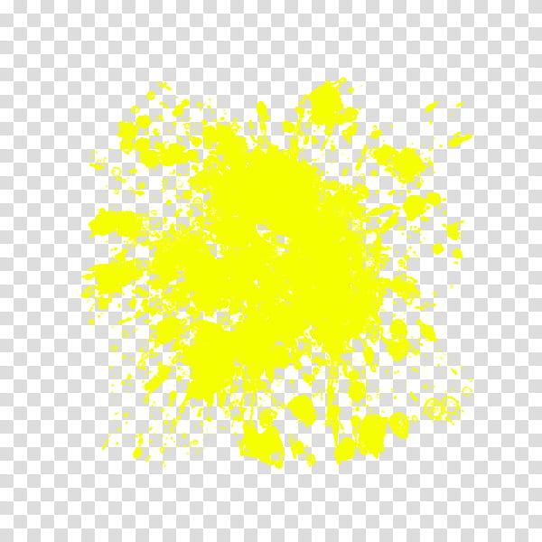 yellow splat clipart