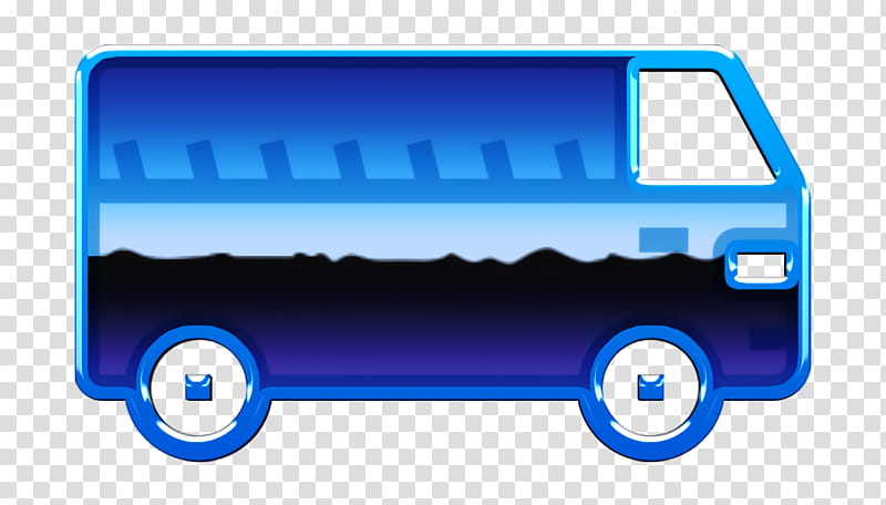 Car icon Bus icon, Blue, Transport, Vehicle, Electric Blue transparent background PNG clipart