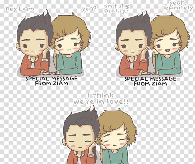 one Direction de Caricaturas s, couple comic strip illustration transparent background PNG clipart