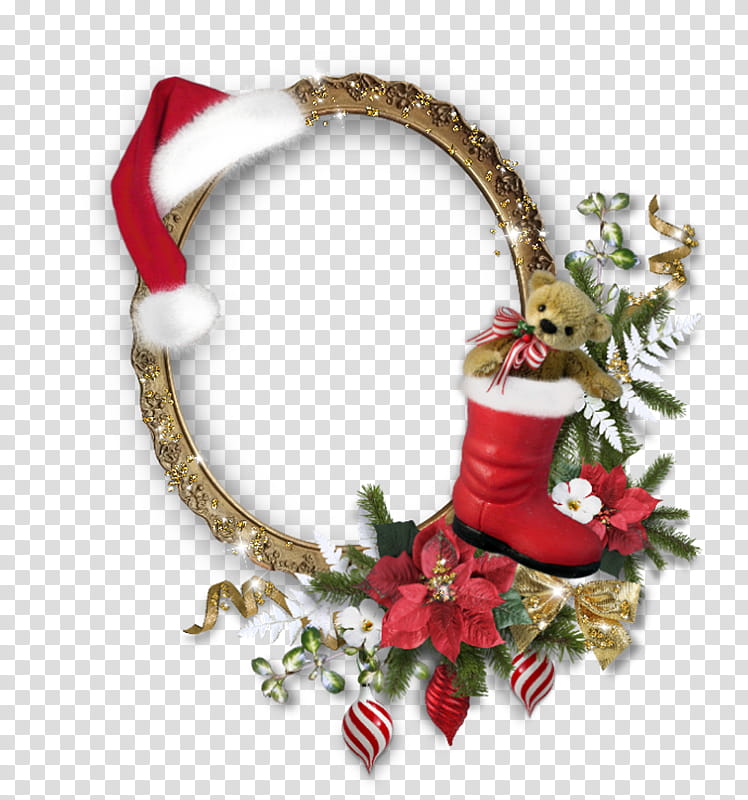 blue christmas wreath png