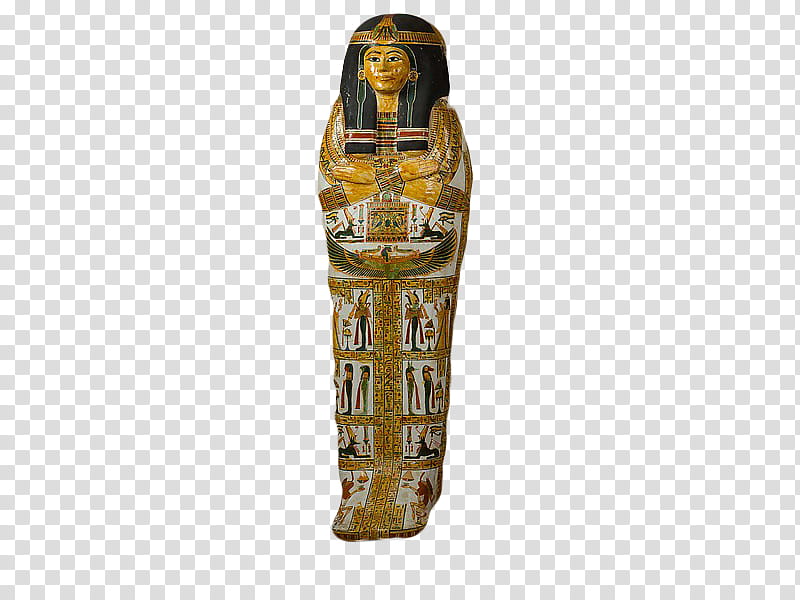 , brown and black pharaoh coffin transparent background PNG clipart