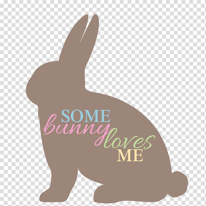 Dog Silhouette, Rabbit, Somebunny Loves You, Black, Snout, Cuteness, Tail, Rabbits And Hares transparent background PNG clipart