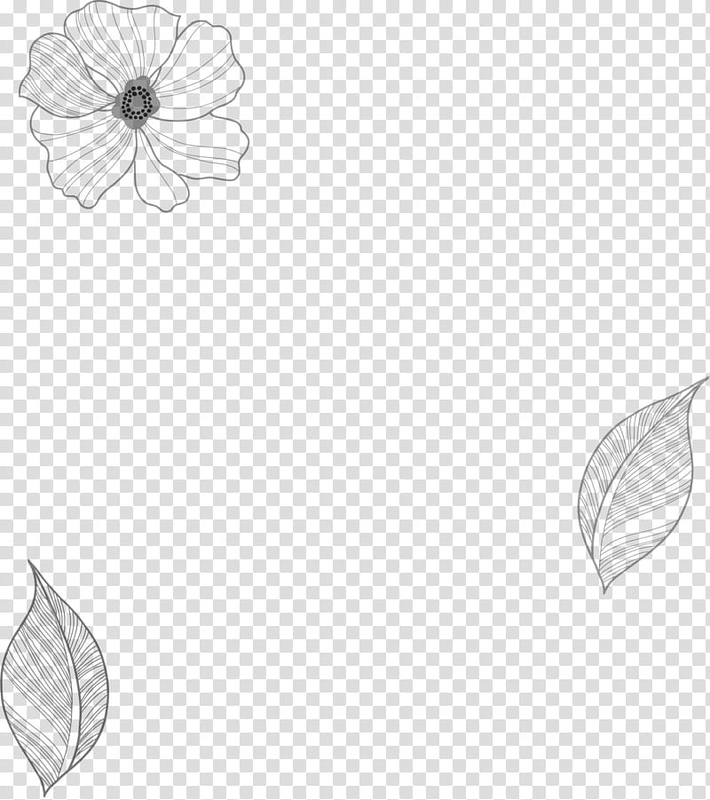 Flowers PS Brushes, three leaves grpahic transparent background PNG clipart
