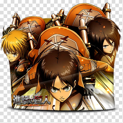Attack on Titan Shingeki no kyojin Folder Icon, Attack on Titan, Shingeki no kyojin transparent background PNG clipart