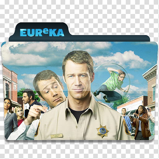 Windows TV Series Folders E F, Eureka movie folder icon illustration transparent background PNG clipart