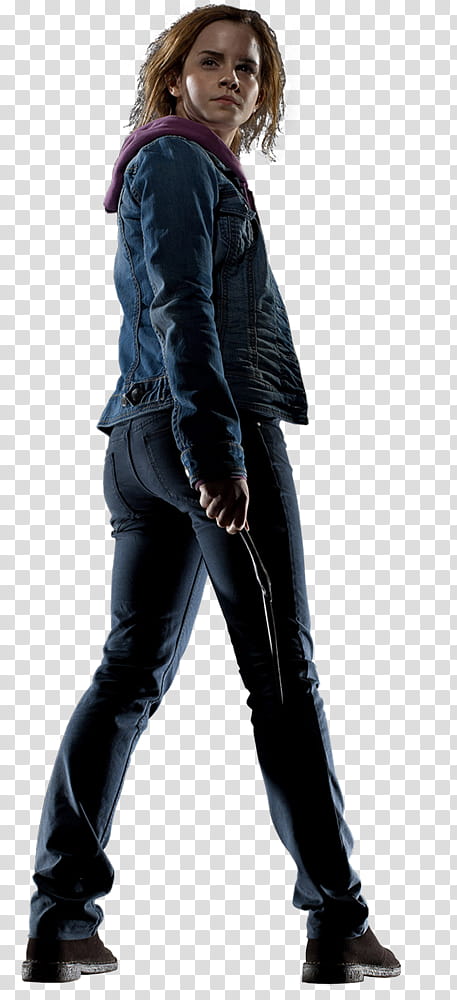 Potter , standing woman wearing black denim jeans transparent background PNG clipart