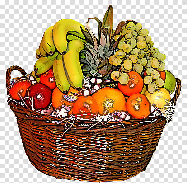 natural foods gift basket basket food fruit, Vegetable, Storage Basket, Superfood, Plant, Mishloach Manot, Vegan Nutrition, Food Group transparent background PNG clipart