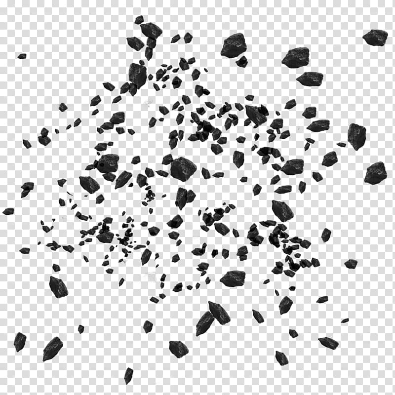 Explosion Debris Effect, black rubbles transparent background PNG clipart