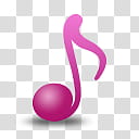 Girlz Love Icons , music-note, pink music note illustration transparent background PNG clipart