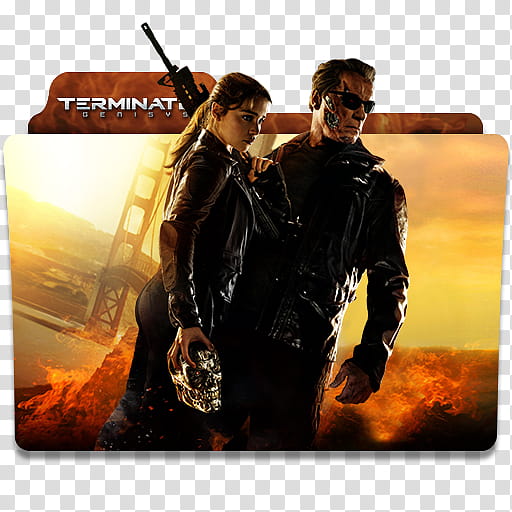  Movie Folder Icon Pack, Terminator Genisys () transparent background PNG clipart
