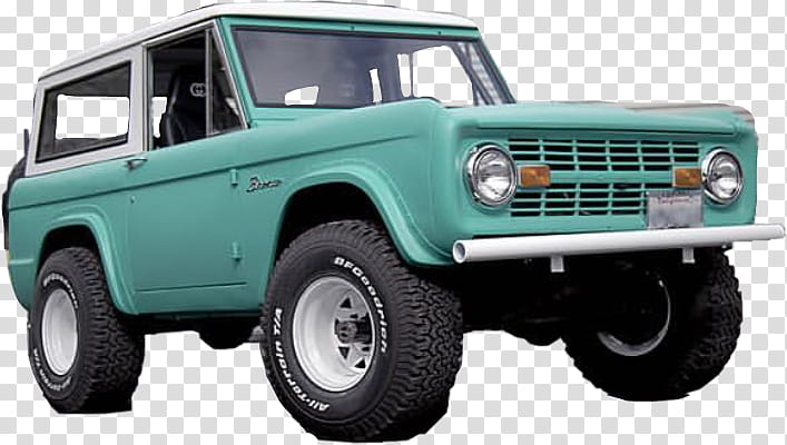 Classic Car, Ford Bronco, Jeep, Ford Motor Company, Vehicle, Offroad Vehicle, Bumper, Vintage Car transparent background PNG clipart
