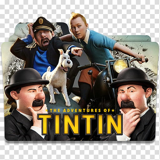 The Adventures of Tintin  Folder Icon , DAY..U () transparent background PNG clipart