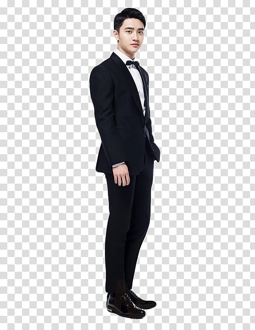 D O EXO MAX MOVIE, man wearing formal suit set transparent background PNG clipart