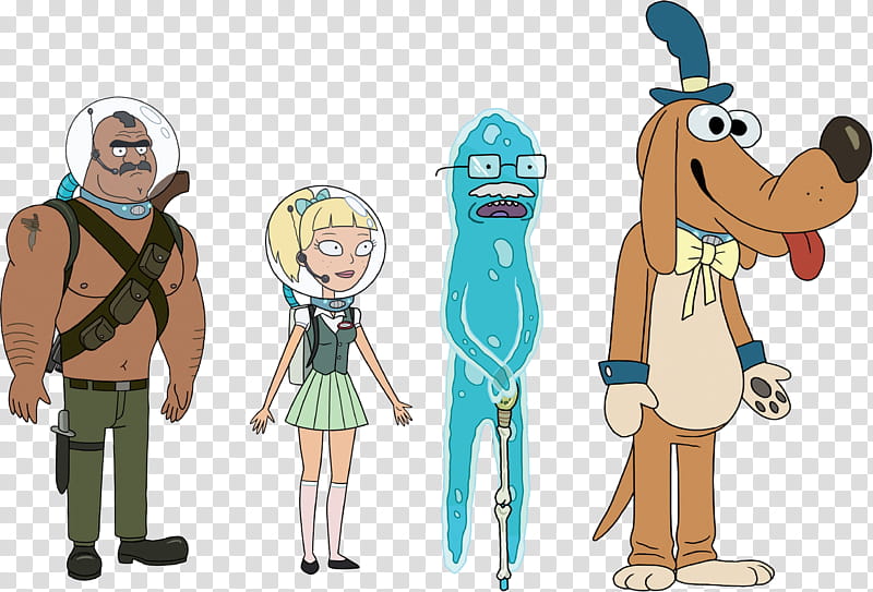 Rick And Morty HQ Resource Four Cartoon Characters Transparent 