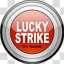 Lucky Strike Dock Icons, Lights x transparent background PNG clipart