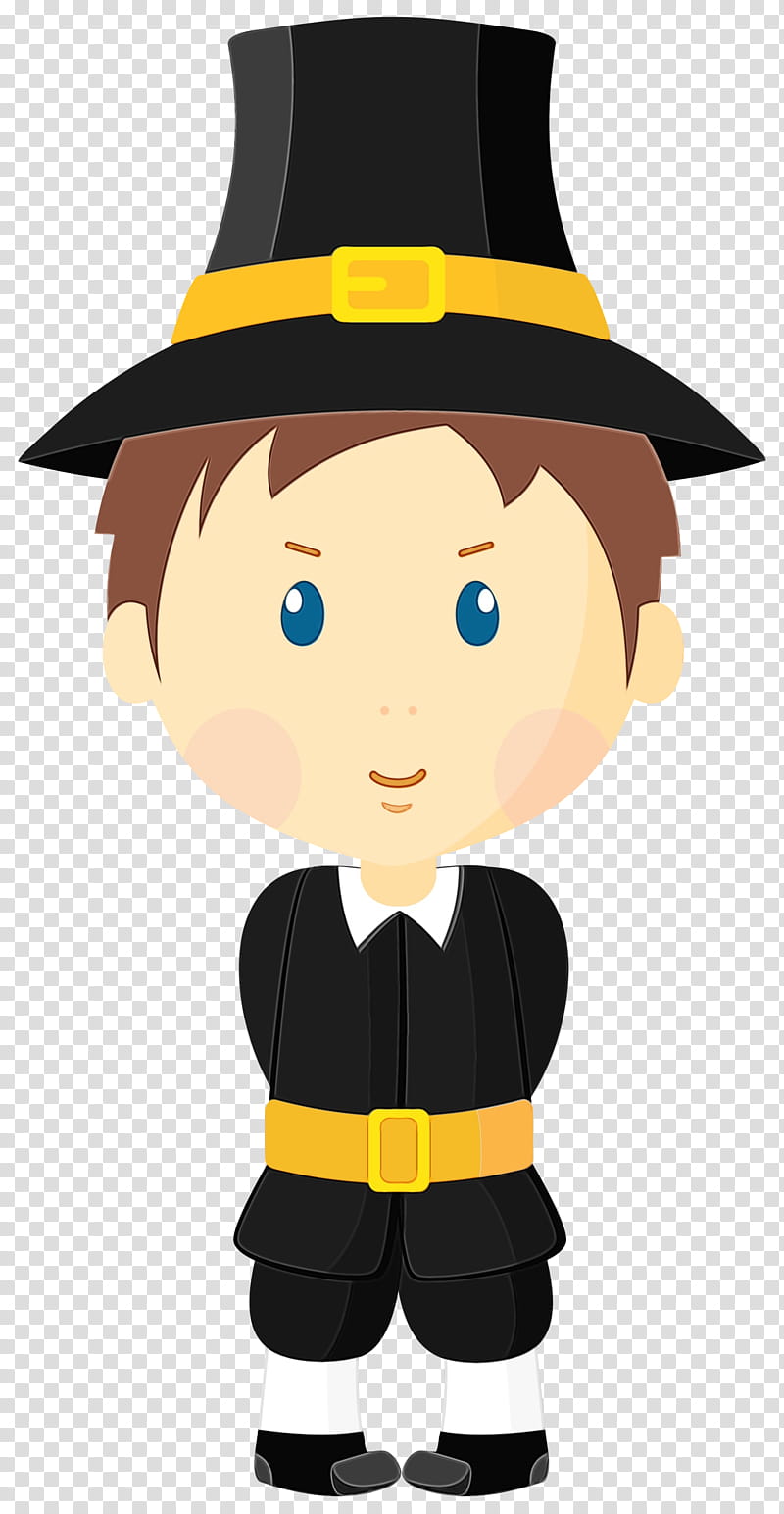 Hat, Pilgrims, Cartoon, Headgear, Animation, Smile transparent background PNG clipart