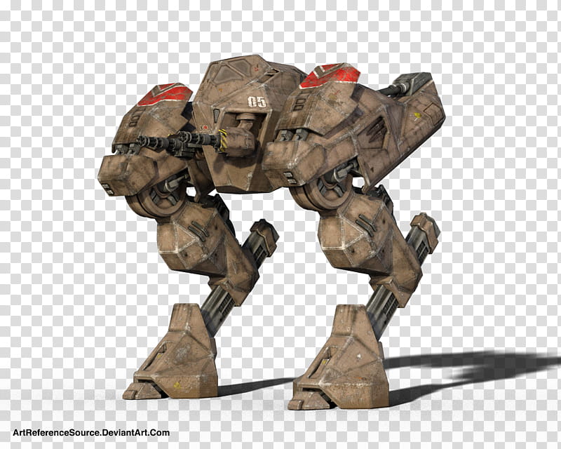 Free Futuristic Weaponry, brown military robot illustration transparent background PNG clipart