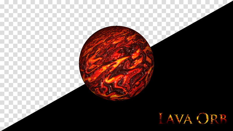 Lava Orb transparent background PNG clipart