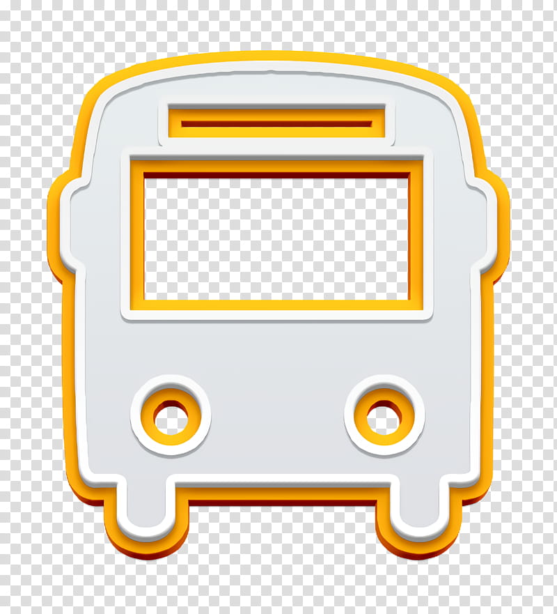 Bus icon Front of bus icon transport icon, Technology transparent background PNG clipart