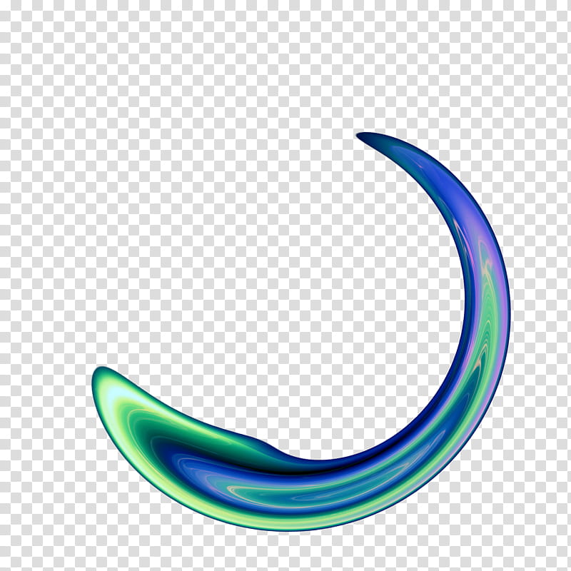 Aoi, green and purple moon art transparent background PNG clipart