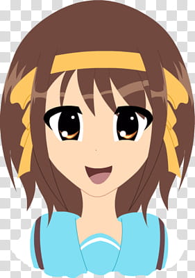 Haruhi transparent background PNG clipart