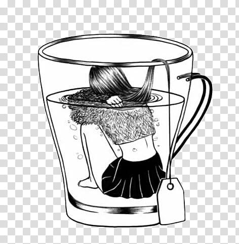 Art , clear glass teacup illustration transparent background PNG clipart